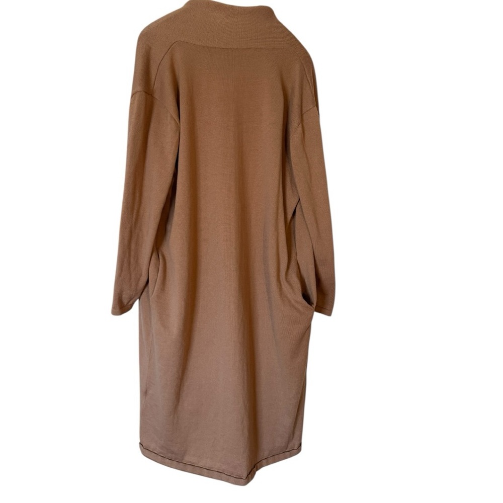 Emery Rose Camel Long Duster Cardigan S Cozy Knit Fall Essential - Picture 5 of 6
